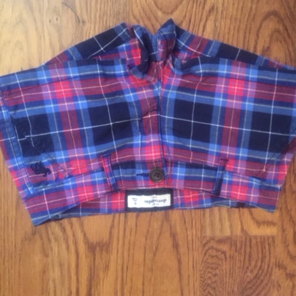 Abercrombie girls size 12 Plaid shorts